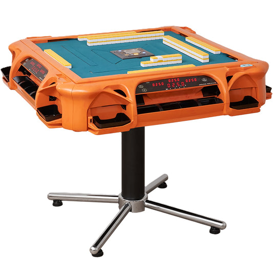 AMOS REXX Ⅲ orange Automatic Mahjong Table for Commercial Use.