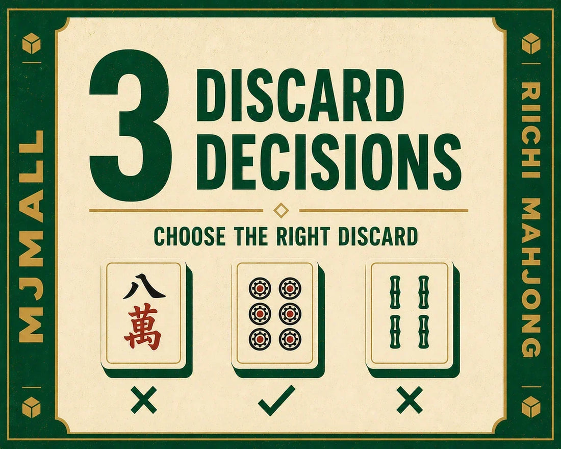 3 Essential Discard Decisions to Improve Riichi Mahjong Tile Efficiency