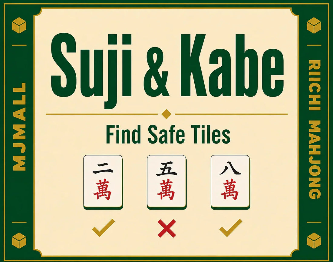 Riichi Mahjong Suji and Kabe: How to Find Safe Tiles When Facing Riichi