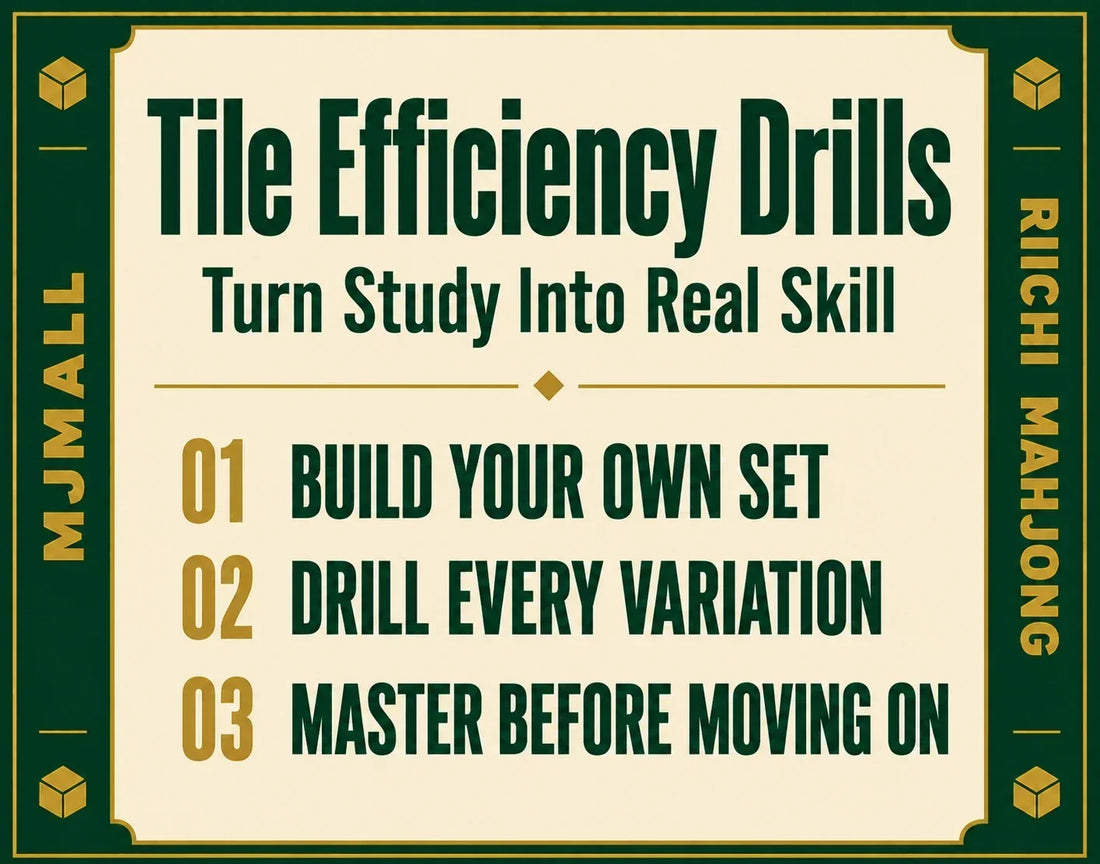 Riichi Mahjong Tile Efficiency Practice: Build Your Own Discard Problem Set